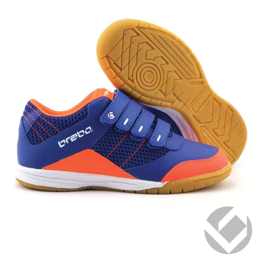 Brabo Indoor Velcro Shoe Fluo Oranje/RBI