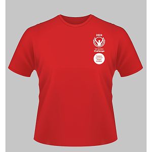 T-shirt heren rood Verbeeten Challenge