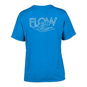 FLOW casual t-shirt lichtblauw